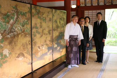 綴プロジェクト 第11期作品 「秋冬花鳥図」 談山神社