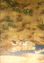綴プロジェクト 第11期作品 「秋冬花鳥図」 談山神社