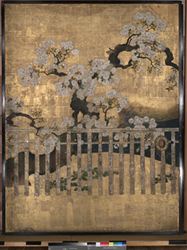 桜花雉子図