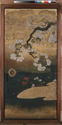 桜花雉子図