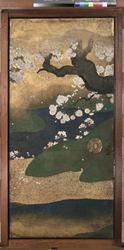 桜花雉子図