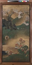 桜花雉子図