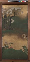 桜花雉子図