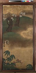 桜花雉子図