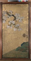 桜花雉子図