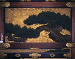 松竹錦鶏図