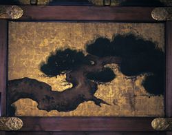 松竹錦鶏図